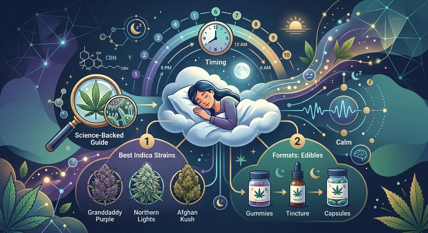 Best Cannabis Strains and Formats for Sleep: A Science-Backed Guide to Indica, Edibles, and Timing