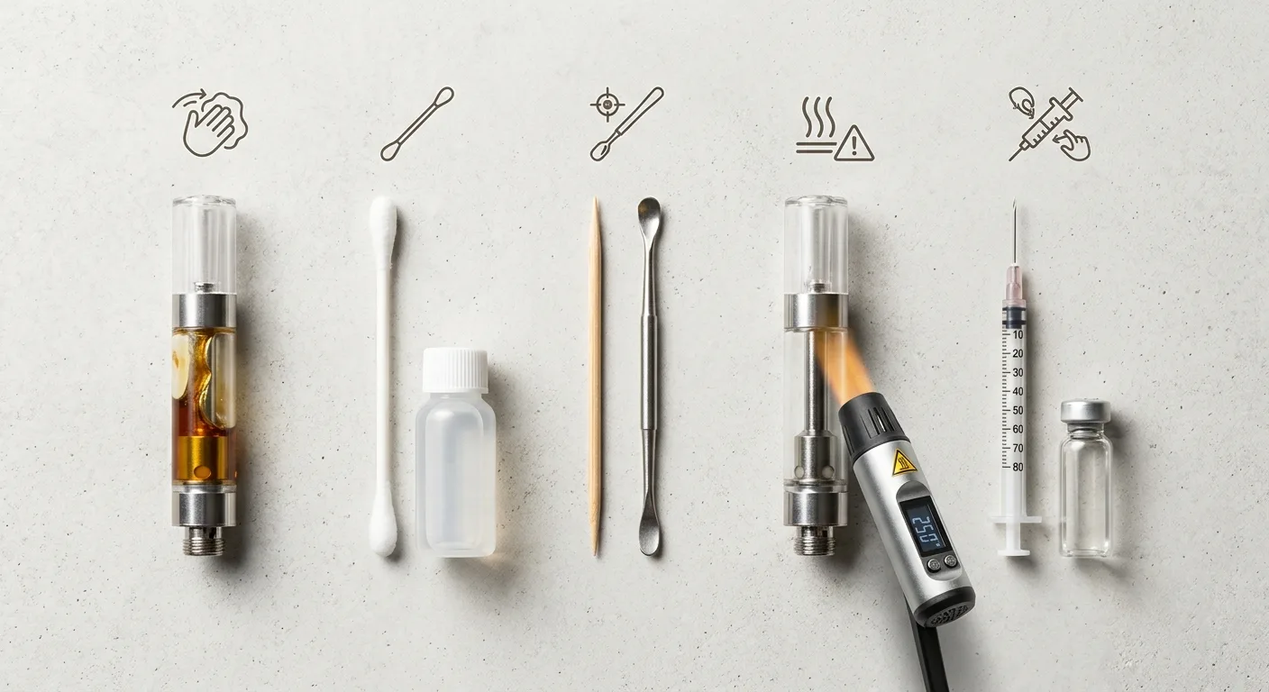 Vape Cart Clogged? 4 Proven Fixes (Ranked Safest to Riskiest)