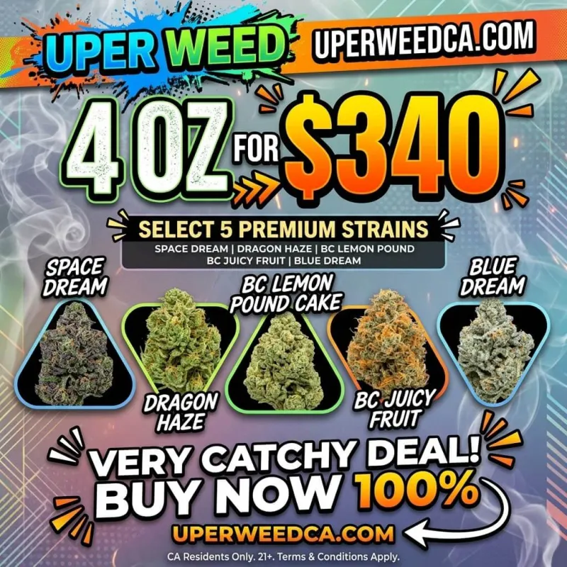 4Oz for $340 Premium Strain Bundle AAAAA+ | SELECT 5 Strains