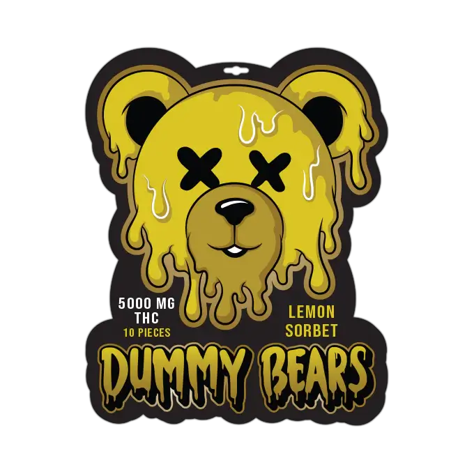 Dummy Bears 5000mg THC - Lemon Sorbet Gummies