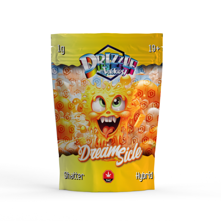 Full Moon Drizzle Shatter black-yellow 1g Sativa pouch 5