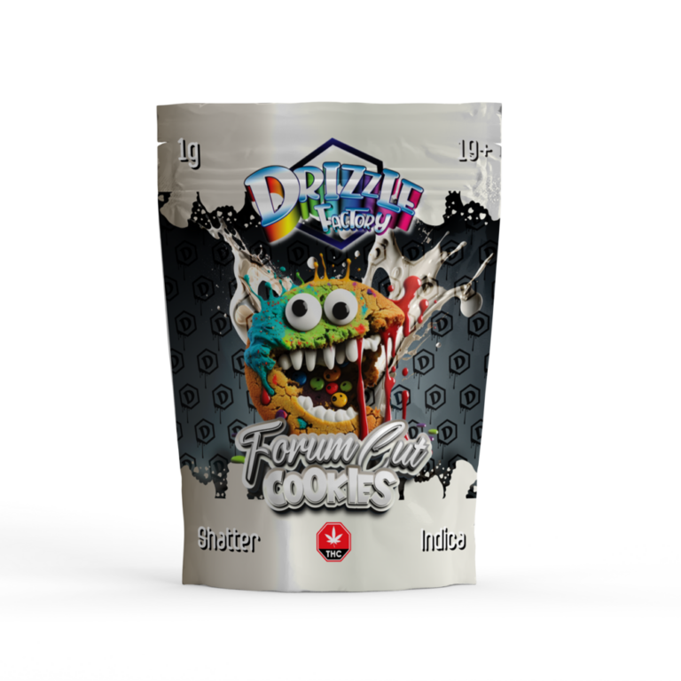 Full Moon Drizzle Shatter black-yellow 1g Sativa pouch 3