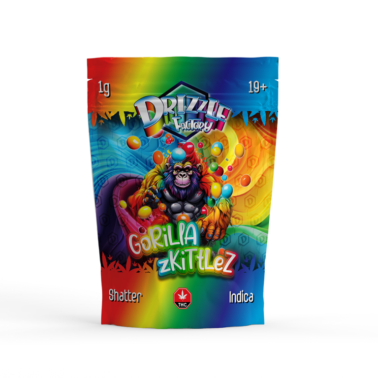 Ice-T Drizzle Shatter green-black 1g Hybrid pouch with speaker art 3