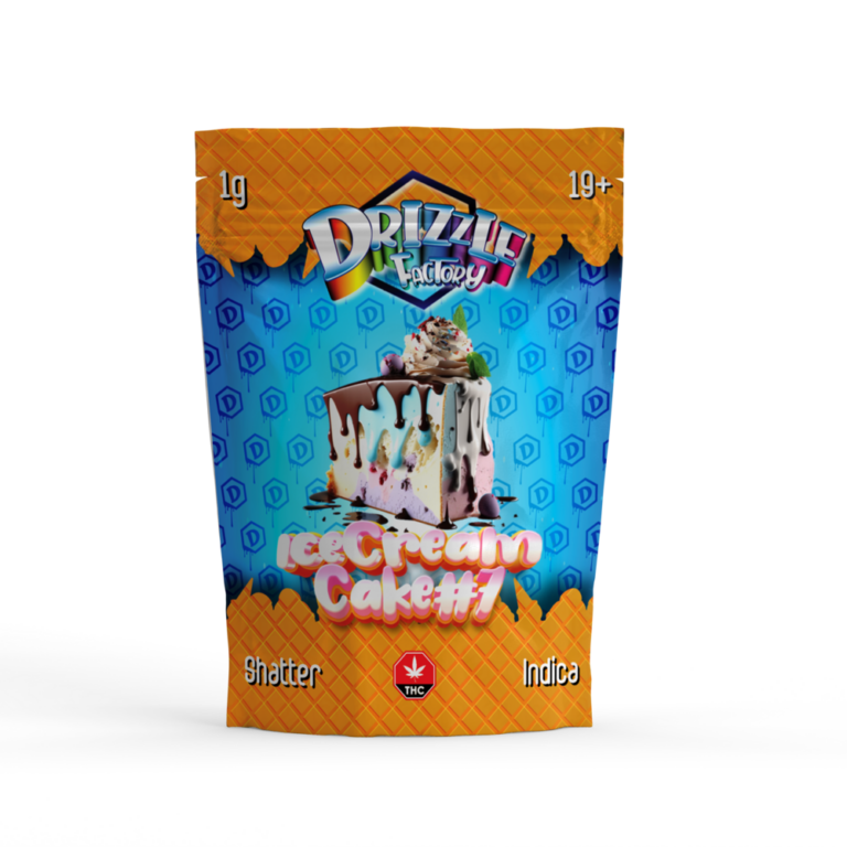 Ice-T Drizzle Shatter green-black 1g Hybrid pouch with speaker art 2