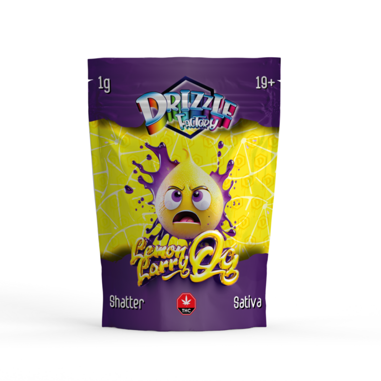 Black Night Mare OG Drizzle Shatter pouch labelled Indica and 1g 5