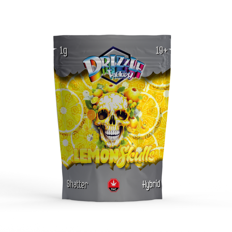 Black Night Mare OG Drizzle Shatter pouch labelled Indica and 1g 4