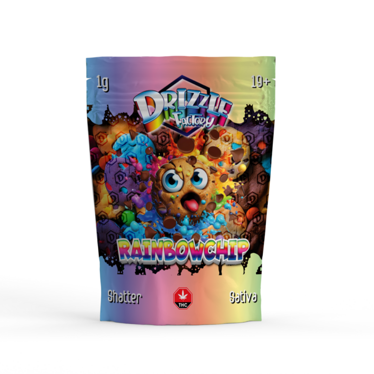 Red Strawberry Cough Drizzle Shatter pouch marked Sativa and 1g 4