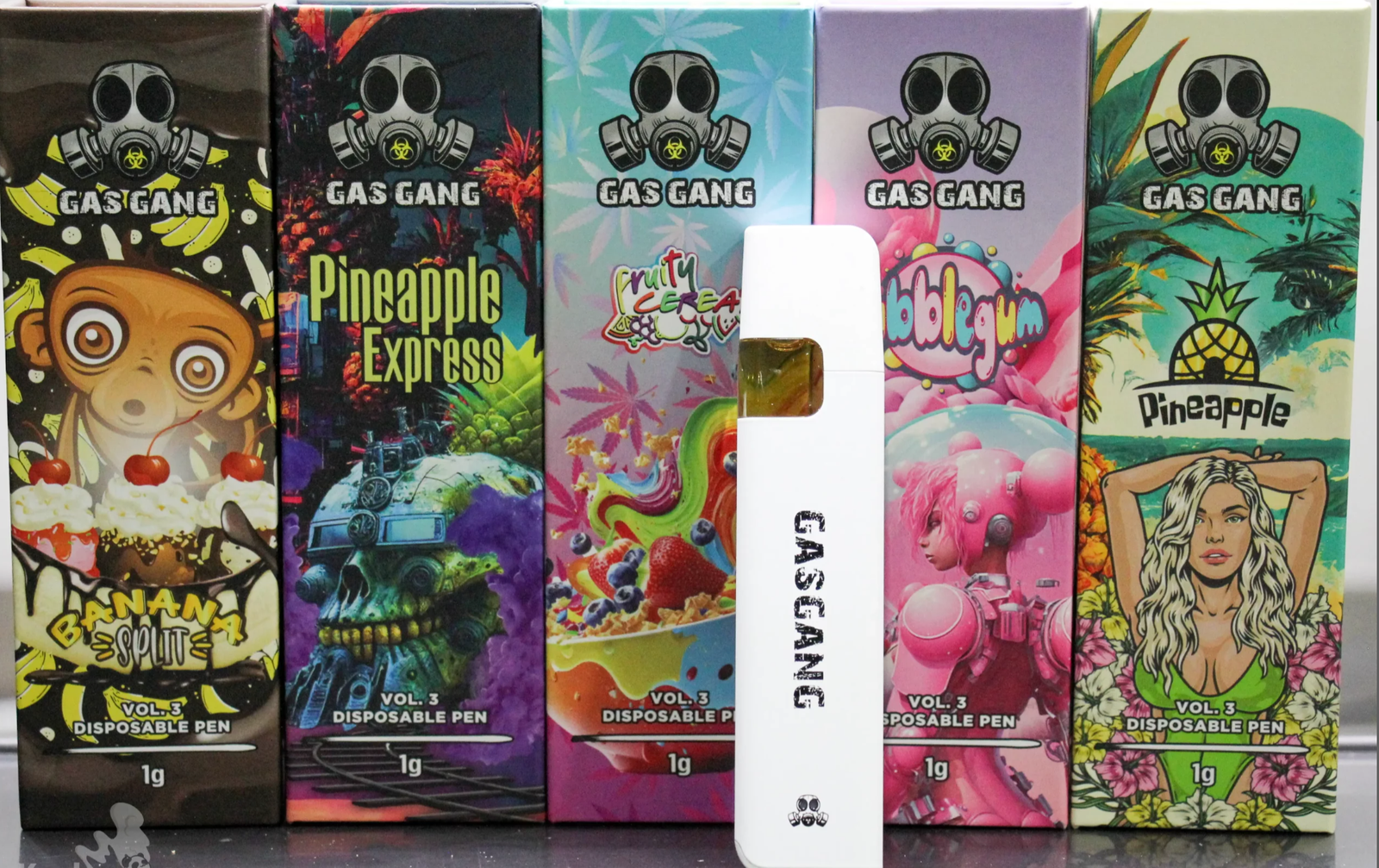 GAS GANG rechargeable 1g disposable cannabis vape pen 3