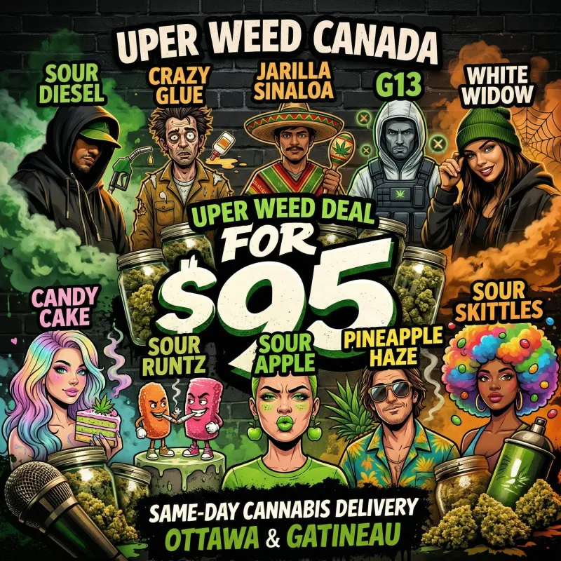 Three-ounce cannabis bundle with Sour Diesel Lemon Skunk Haze and White Widow