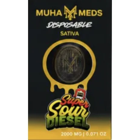 Muha Meds - 2000mg Vape Pen - Super Sour Diesel product image 2
