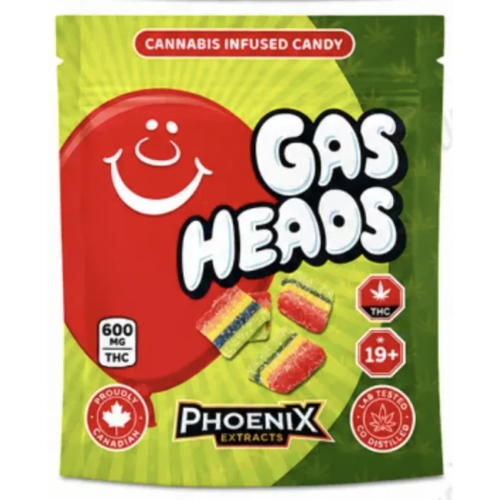 Gas Heads THC Candies 600 MG Sourfuls