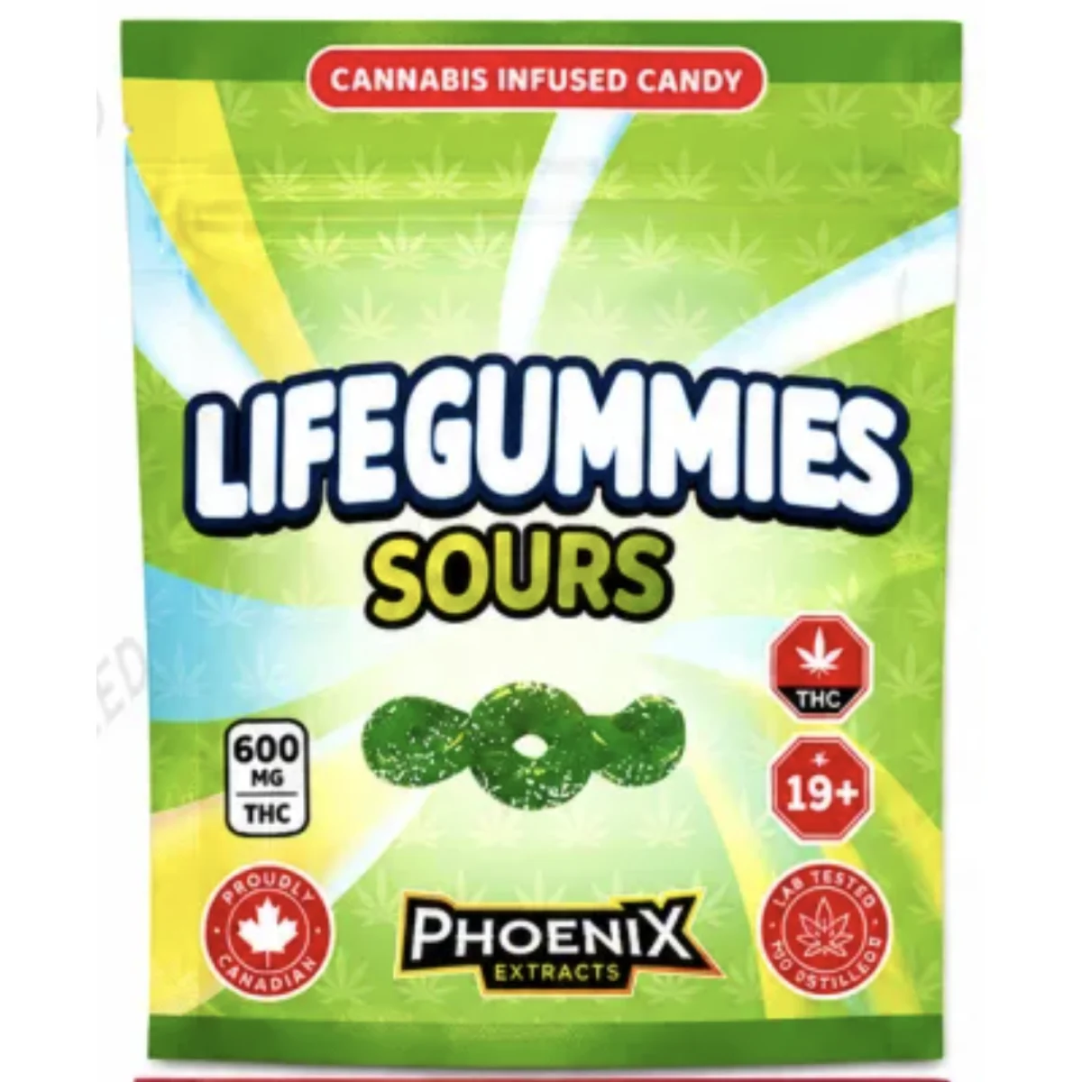 Lifegummies THC Candies 600 MG - Sours