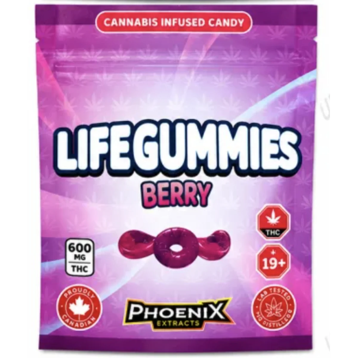 Lifegummies THC Candies 600 MG - Berry