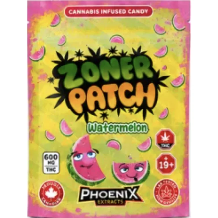 Zoner Patch THC Candies 600 MG - Watermelon