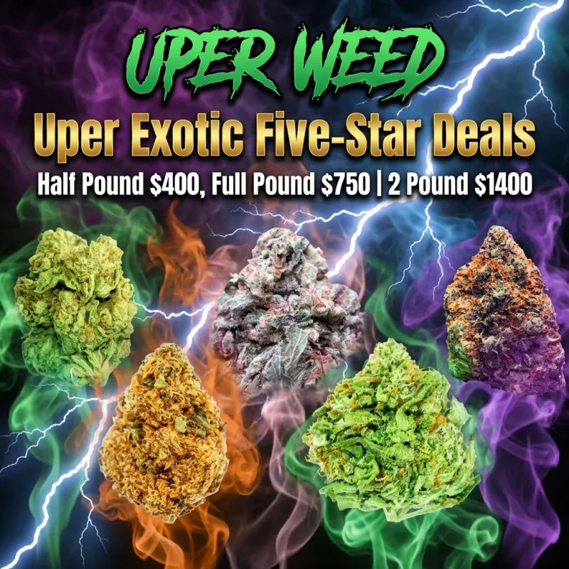 Uper Exotic Five-Star Deals | Half Pound, Full Pound & 2 Lbs