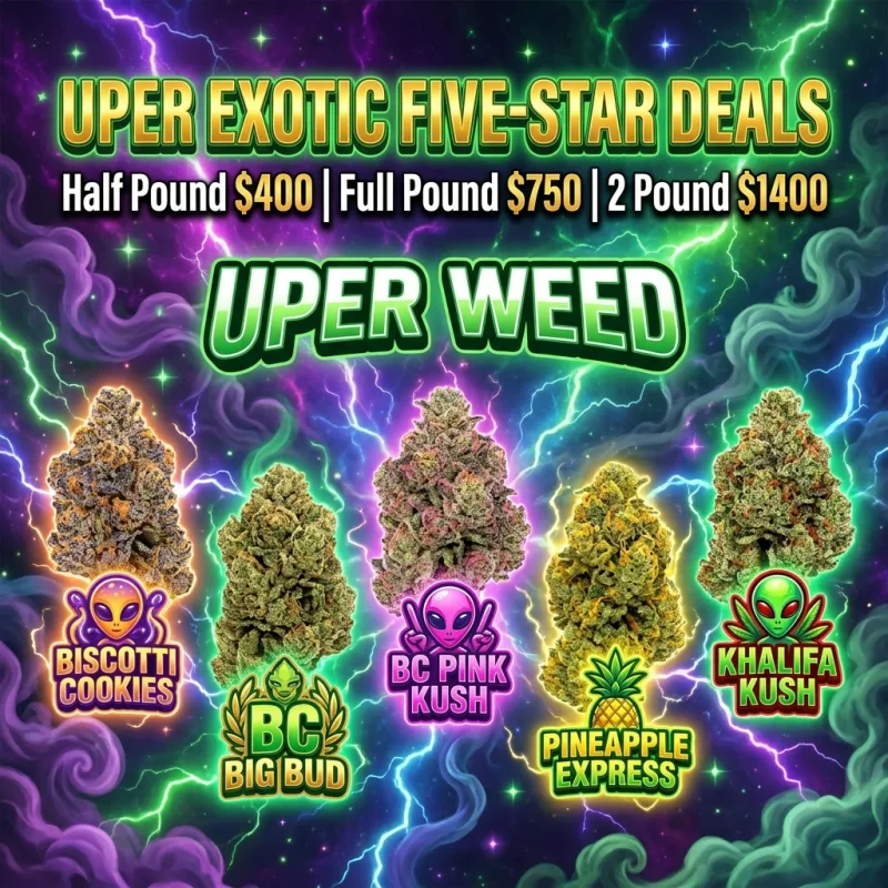 Bulk indica cannabis flower from Uper Weed, available in Half Pound, Full Pound and 2 Pound sizes for Canadian online delivery. 4