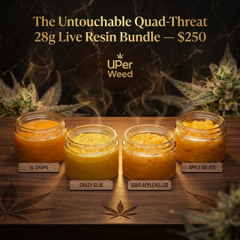 The Untouchable Quad-Threat 28g Live Resin Bundle — $250 product image 2