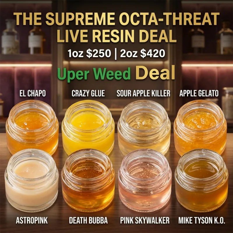 The Supreme Octa-Threat Live Resin Deal: 1oz $250 | 2oz $420