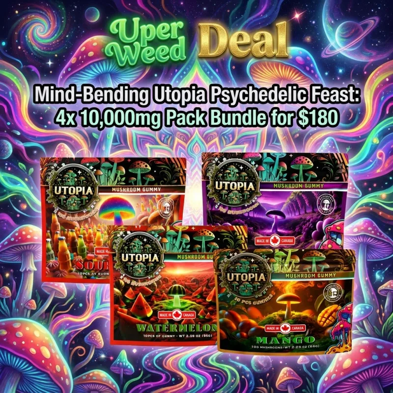 Mind-Bending Utopia Psychedelic Feast: 4x 10,000mg Pack Bundle for $180 product image 4