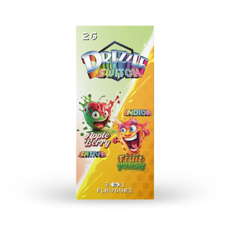 Apple Berry and Fruit Punch Drizzle 2g Switch box with green vape 1