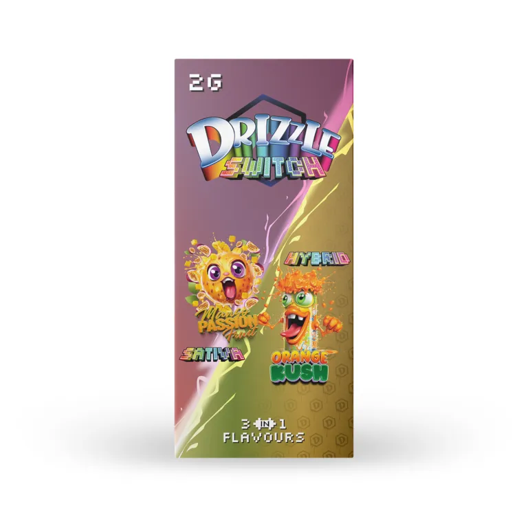 Drizzle 2g Switch Vape 3-in-1 (Mango Passion Fruit & Orange Kush)