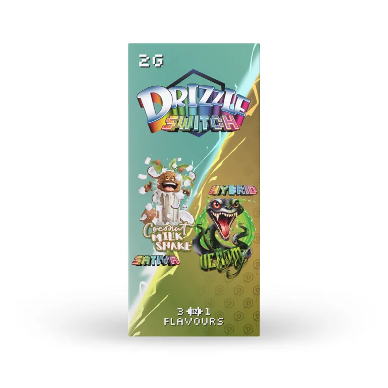 Drizzle 2g Switch Vape 3-in-1 (Coconut Milk Shake & Venom)