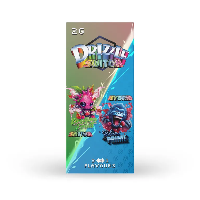 Drizzle 2g Switch Vape 3-in-1 (Dragon Fruit & Blue Prime)