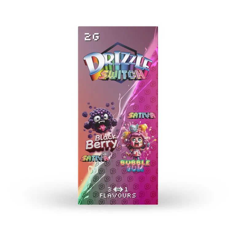 Drizzle 2g Switch Vape 3-in-1 (Blackberry & Bubble Gum)