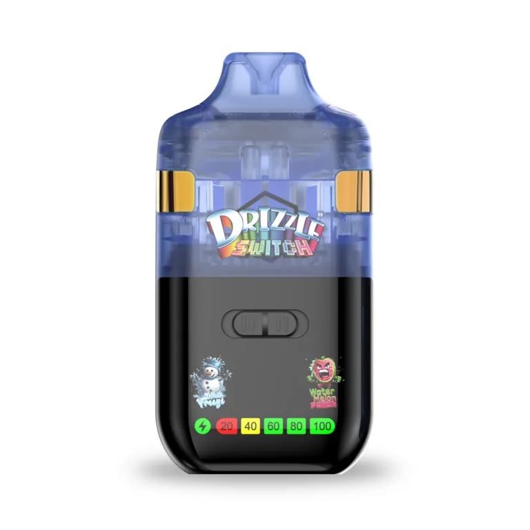 White Freeze and Watermelon Punch Drizzle 2g Switch box and blue vape 2