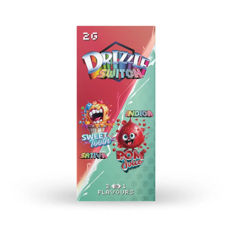 Drizzle 2g Switch Vape 3-in-1 (Sweet Tooth & POM Juice)