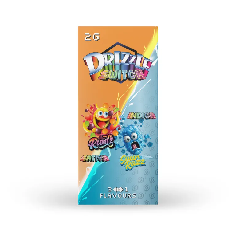 Drizzle 2g Switch Vape 3-in-1 (Runtz & Sour Razz)