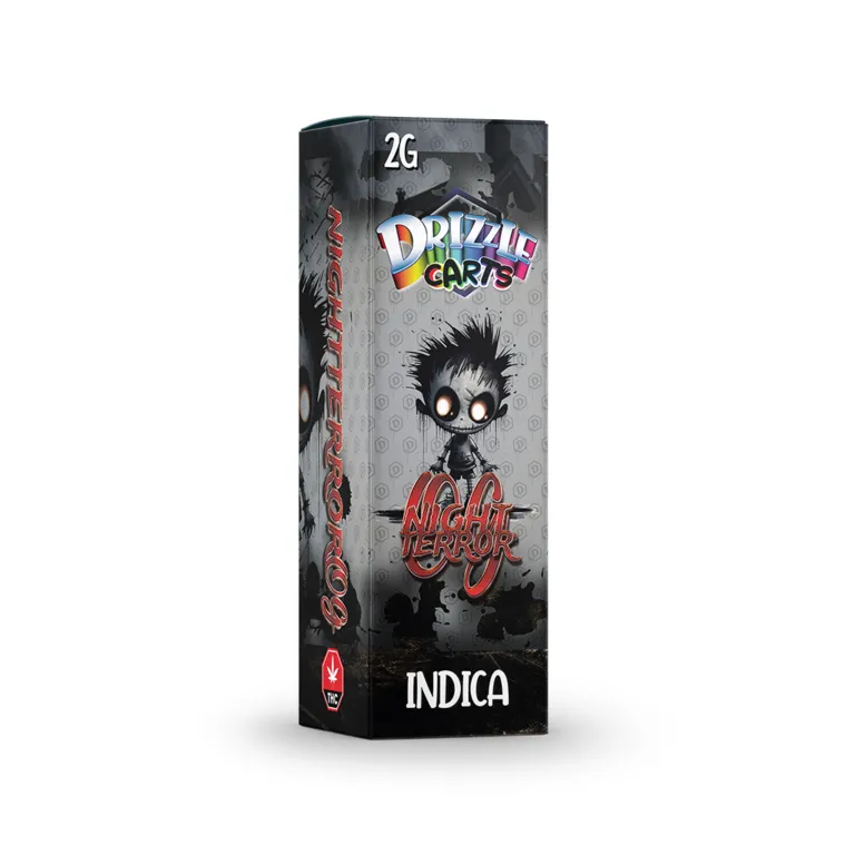 Spearmint Drizzle Carts 2g green Indica carton 9