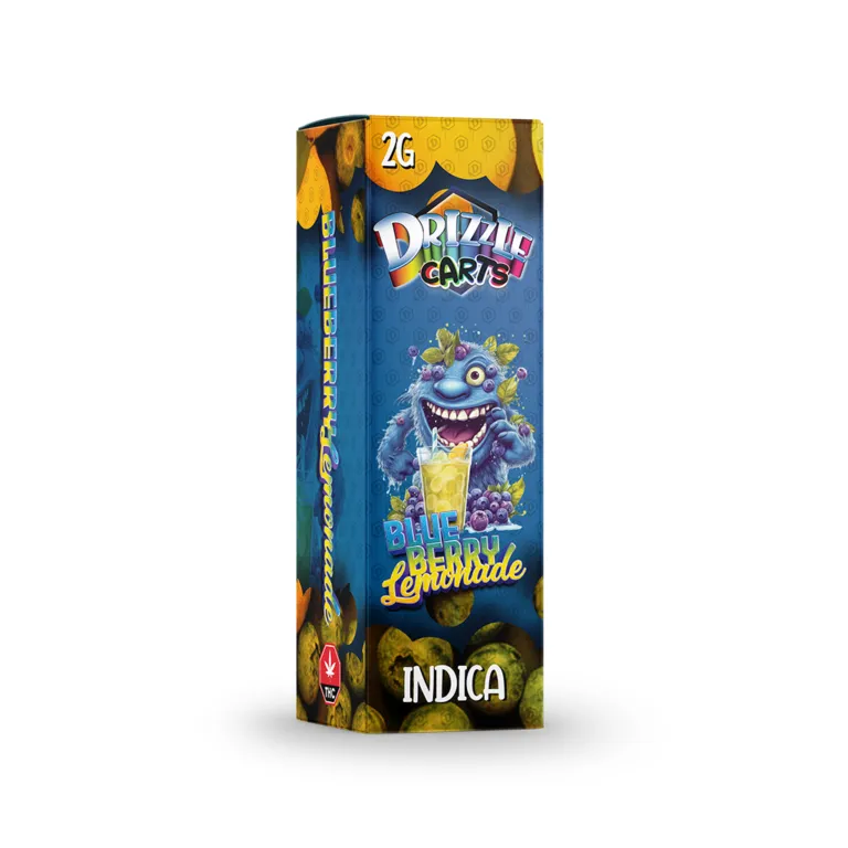 Tan and brown Drizzle Carts French Vanilla 2g Hybrid package 43