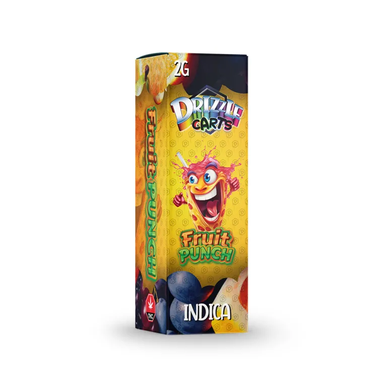 Dark Drizzle Carts Berry Sundae 2g Hybrid package with fruit artwork 33