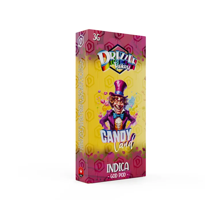 Yellow-and-pink Drizzle Candy Land 3g Indica disposable box 2
