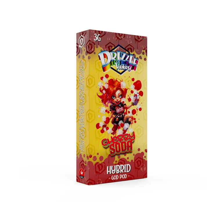 Yellow-and-red Drizzle Crazy Soda 3g Hybrid disposable package 2