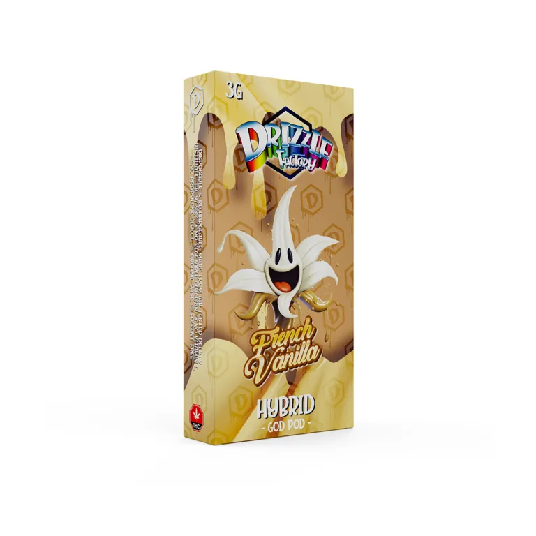 French Vanilla Drizzle Factory 3g vape and cream Hybrid box 2