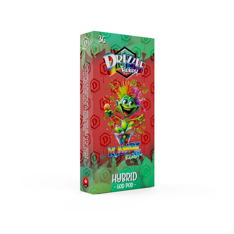 Kandy Kush Drizzle Factory 3g device and red-green Hybrid box 2