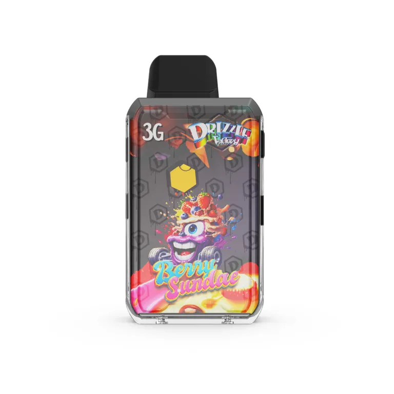 Dark fruit-themed Drizzle Berry Sundae 3g Hybrid GOD POD box 1