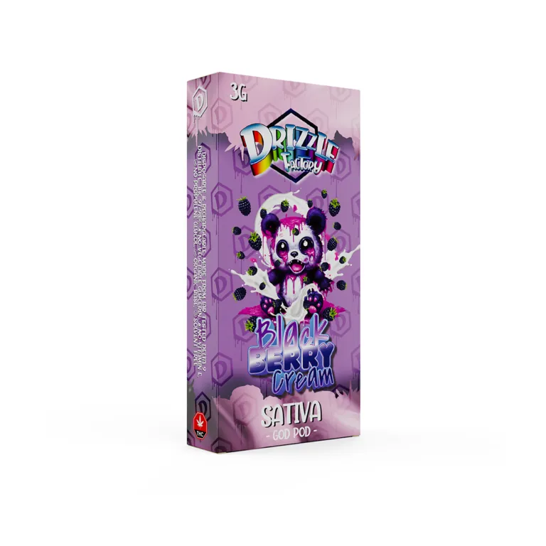 Purple panda Drizzle Blackberry Cream 3g Sativa GOD POD box 2