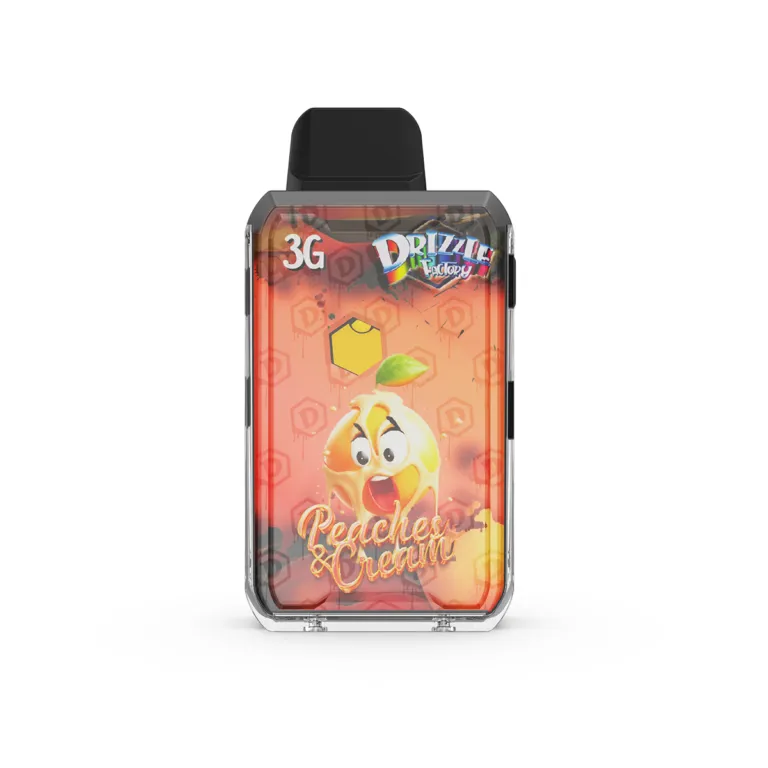 Peaches & Cream - Drizzle Factory Vape 3g Premium Disposable Vape