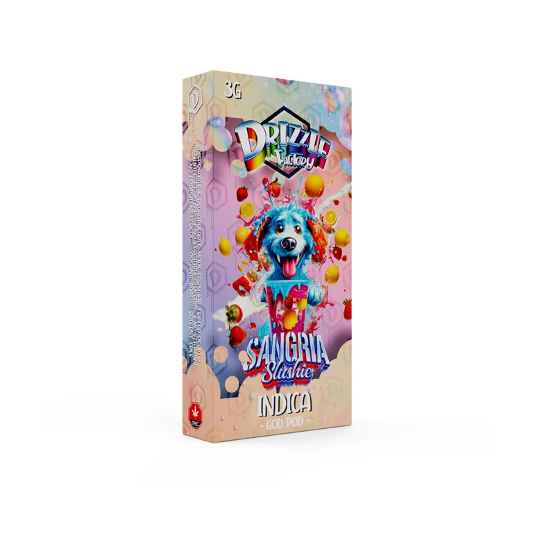 Pale Drizzle Factory Sangria Slushie 3g Indica vape with fruit art 2