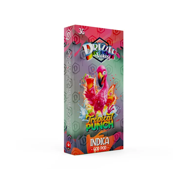 Tropical Punch Drizzle Factory 3g device and colourful Indica box 2