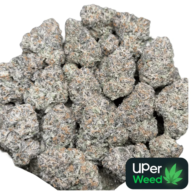 Dense green Dynamite Diesel buds with orange hairs and frost 12