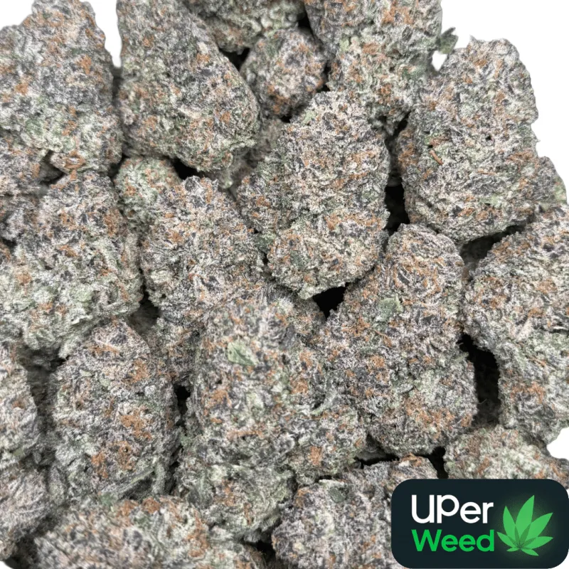Dense green Dynamite Diesel buds with orange hairs and frost 15