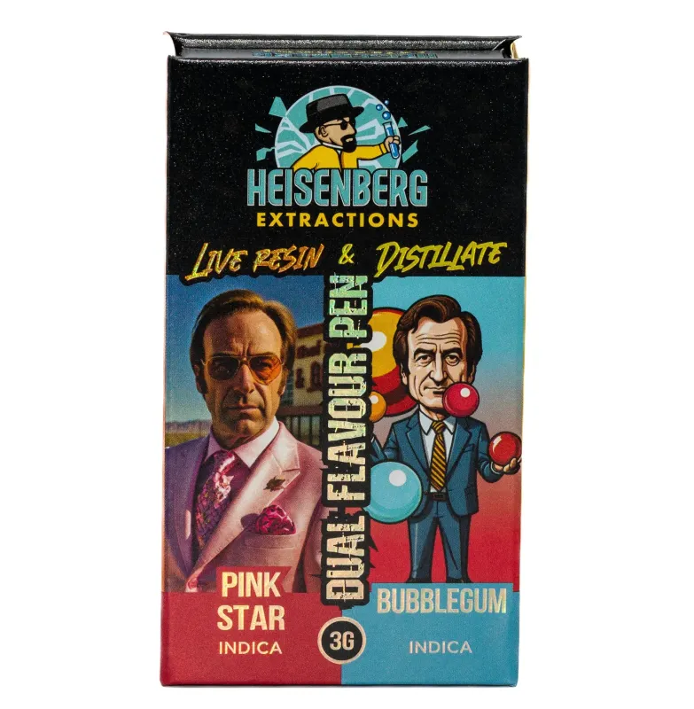 3g THC Vape - Heisenberg Extractions - Pink Star & Bubble Gum