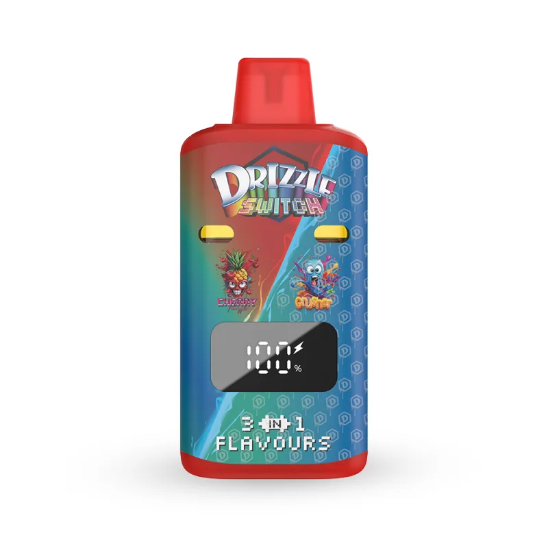 Cherry Pineapple and Grusher 1g switch vape with side selector 2