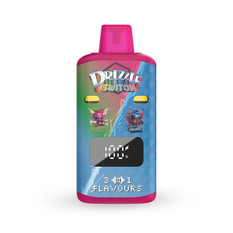 Dragon Fruit and Blue Prime 1g switch vape with centre blend mode 2