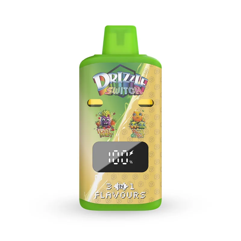 Fruit Burst and Fresh Citrus 1g switch vape with side selector 2