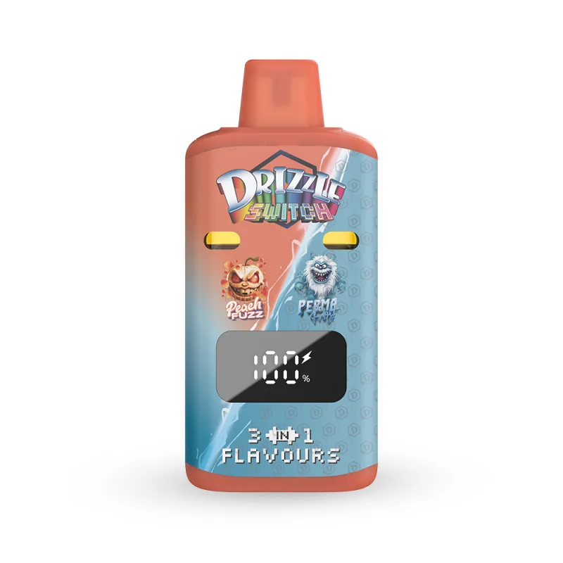 Peach Fuzz and Perma Frost 1g switch vape with flavour selector 2